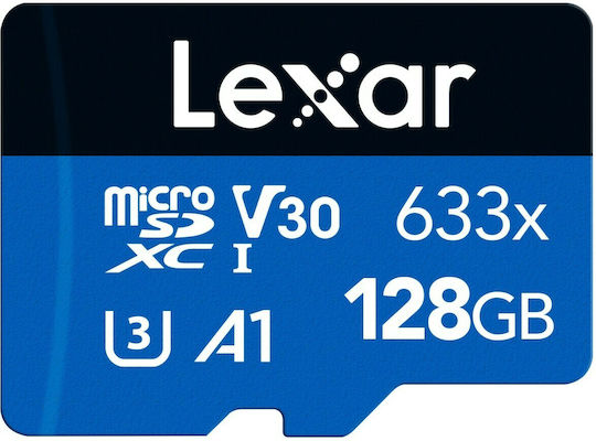 Lexar High-Performance 633x microSDXC 128GB U3 V30 A1 UHS-I 100MB/s With Adapter view 6