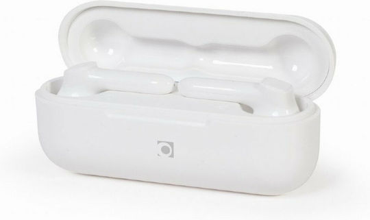 Gembird Vienna In-ear Bluetooth Handsfree Earphones with Charging Case White view 1