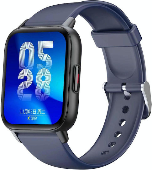 QS16Pro Smartwatch with Heart Rate Monitor (Blue)