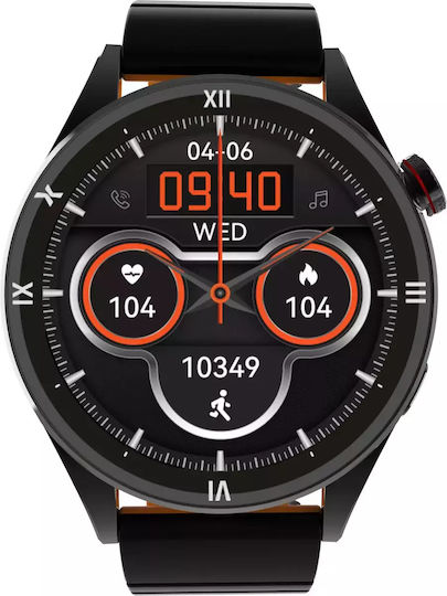 MaxCom Iron 54mm Smartwatch with SIM and Heart Rate Monitor (Gray) vue 4