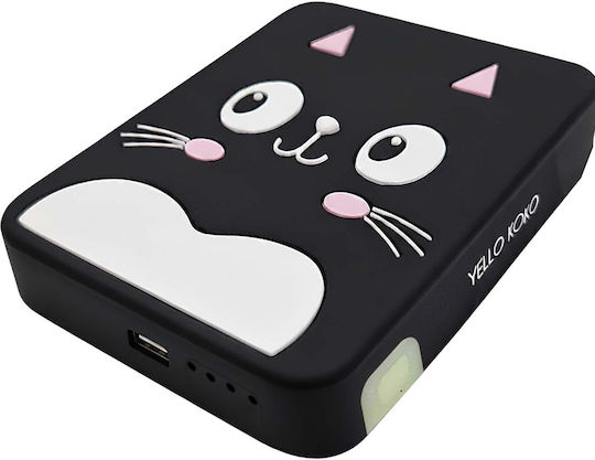 Yello Koko MagSafe Power Bank 5000mAh 15W with USB-A Port and USB-C Port Black view 2