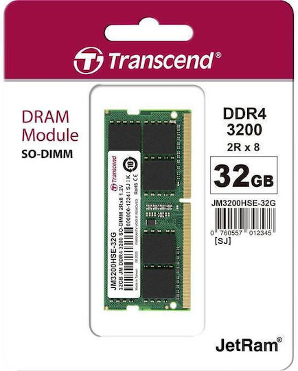 Transcend DDR4 with Module 1x32GB and Speed 3200 for Laptop JM3200HSE-32G view 2