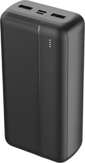 Maxlife MXPB-02 Power Bank 30000mAh with 2 USB-A Ports Black