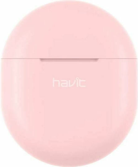 Havit TW916 Earbud Bluetooth Handsfree Earphones with Sweat Resistance and Charging Case Pink vista 2