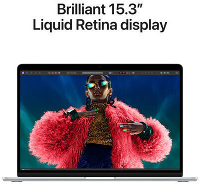 Apple MacBook Air 15" (2024) 15.3" Retina Display (M3-8-core/16GB/256GB SSD) Silver (UK Keyboard) view 4