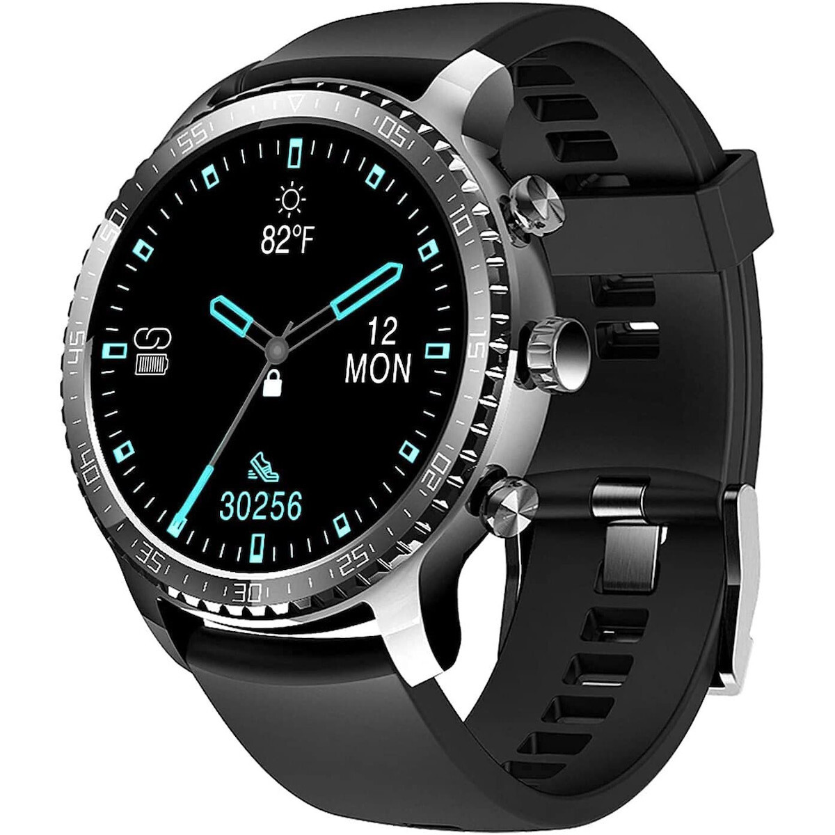 Tinwoo Smartwatch with Heart Rate Monitor (Black)