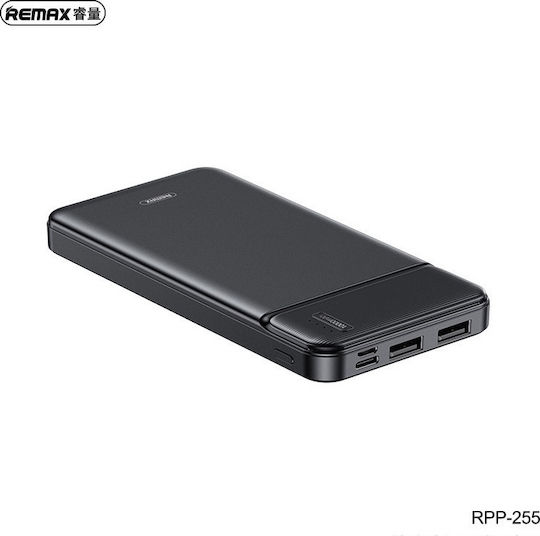 Remax Pure RPP-255 Power Bank 10000mAh with 4 USB-A Ports Black