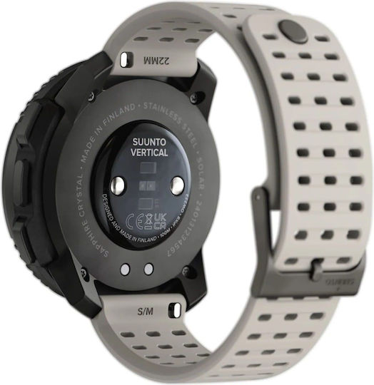 Suunto Vertical Solar Stainless Steel 49mm Waterproof Smartwatch with Heart Rate Monitor (Sand) view 3
