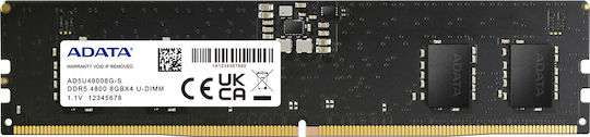 Adata Premier 8GB DDR5 RAM with 4800 Speed for Desktop (AD5U48008G-DT) view 2