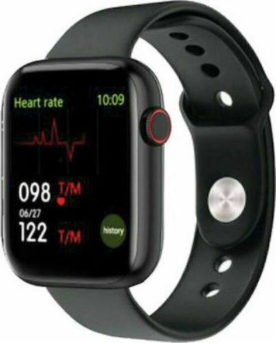 T500 Smartwatch with Heart Rate Monitor (Black)