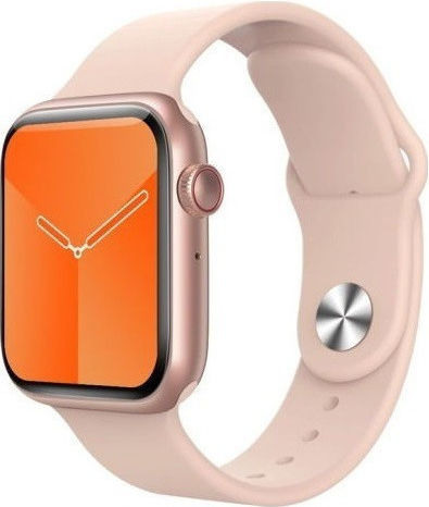 T55 Pro Aluminium 44mm Smartwatch with Heart Rate Monitor (Pink)