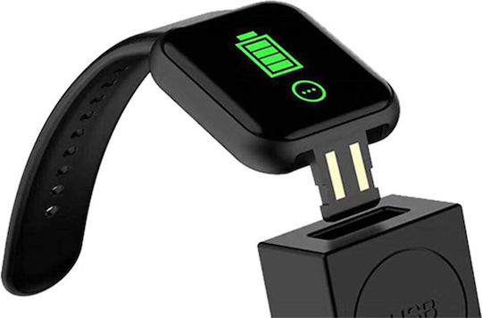 SPM Y68S Smartwatch with Heart Rate Monitor (Black) vista 4