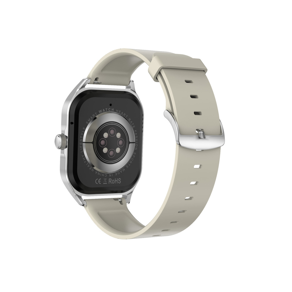 Aluminium Smartwatch with Heart Rate Monitor (Silver) view 3