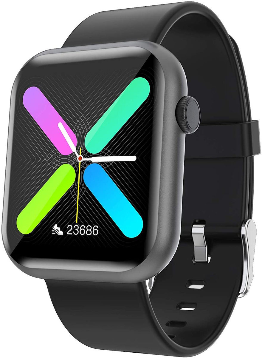 RFIT Aluminium Smartwatch with Heart Rate Monitor (Black) view 3