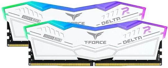 TeamGroup Delta RGB White DDR5 32GB RAM with 2x16GB Modules and Speed 6000 for Desktop FF4D532G6000HC38ADC01 – widok 3