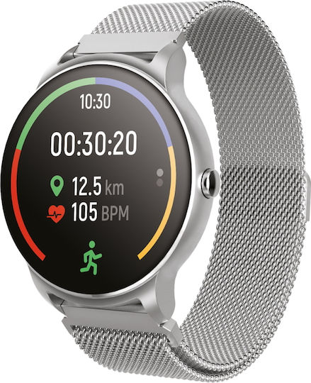 Forever Forevive 2 SB-330 Smartwatch with Heart Rate Monitor (Silver)