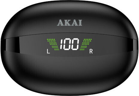 Akai Proffesional BTE-J350 In-ear Bluetooth Handsfree Earphones with Charging Case Black view 5