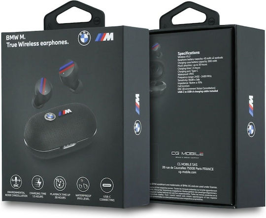 BMW Earbud / In-ear Bluetooth Handsfree Headphones with Sweat Resistance and Charging Case Black view 5