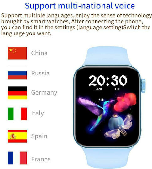 T100 Plus Smartwatch with Heart Rate Monitor (Silver) view 8