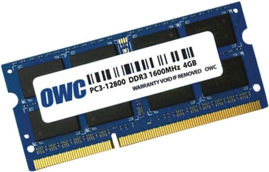 OWC DDR3L Memory with 1x4GB Module and Speed 1600 for Laptop OWC1600DDR3S4GB