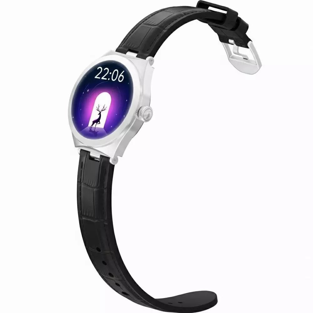 Smartwatch Gravity Silver Black Gt25-8 दृश्य 2