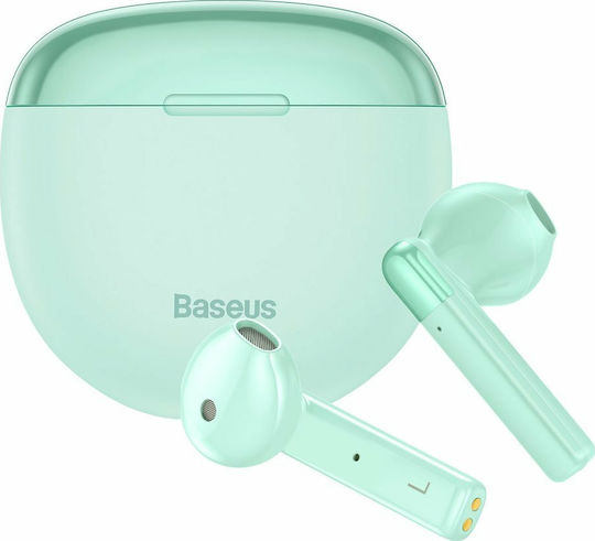 Baseus Encok W2 Earbud Bluetooth Handsfree Earphones with Sweat Resistance and Charging Case Blue