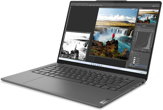 Lenovo Yoga Pro 7 14IRH8 14.5" QHD+ (i7-13700H/16GB/512GB SSD/GeForce RTX 4050/W11 Home) Storm Grey (ES Keyboard) vue 4