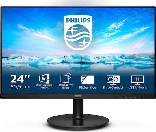 Philips V Line 241V8LA VA Monitor 23.8" FHD 1920x1080 with Response Time 4ms GTG view 6