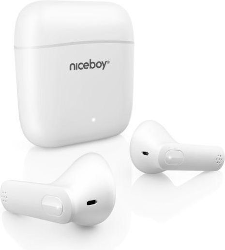 Niceboy HIVE Beans In-ear Bluetooth Handsfree Earphones with Sweat Resistance and Charging Case White view 4