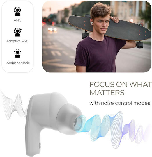 Creative Zen Air SXFI In-ear Bluetooth Handsfree Earphones with Sweat Resistance and Charging Case White view 5