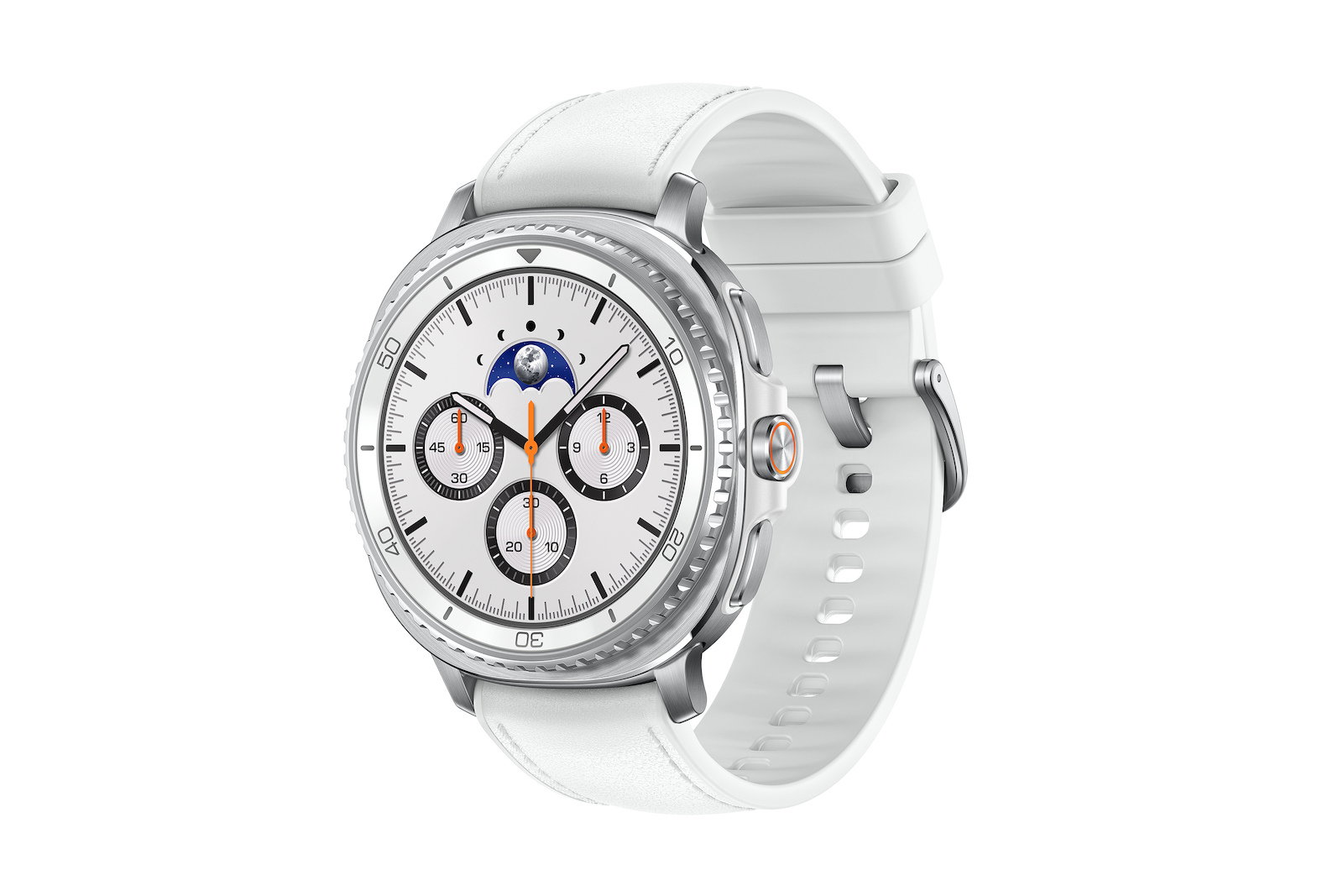 Samsung Galaxy Watch8 Classic Stainless Steel 46mm Waterproof with Heart Rate Monitor (White) view 4