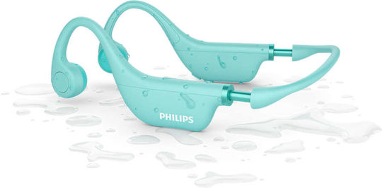 Philips TAK4607 Bone Conduction Bluetooth Handsfree Earphones with Sweat Resistance Green