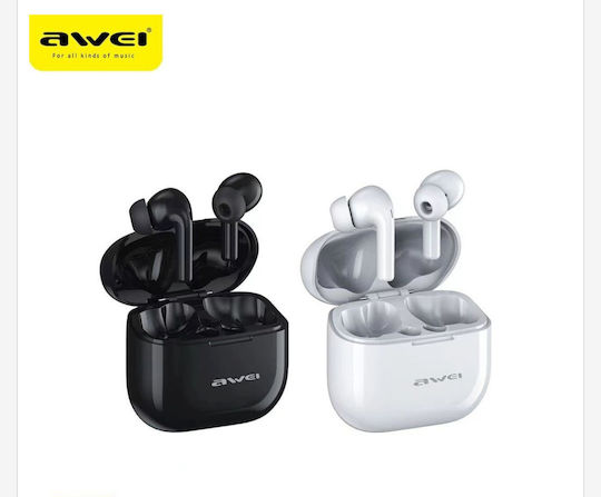 Awei T1 Pro In-ear Bluetooth Handsfree Earphones with Sweat Resistance and Charging Case Black vue 3