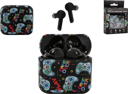 Total Gift In-ear Bluetooth Handsfree Earphones with Charging Case Black view 1