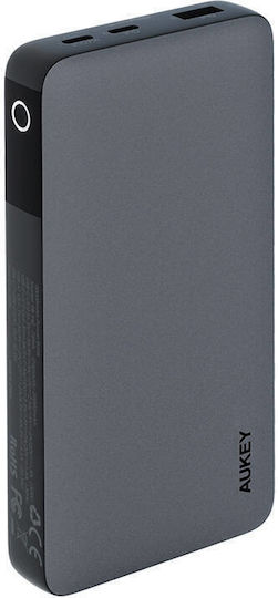 Aukey PB-Y42 Power Bank 20000mAh 30W with USB-A Port and 2 USB-C Ports Power Delivery Black