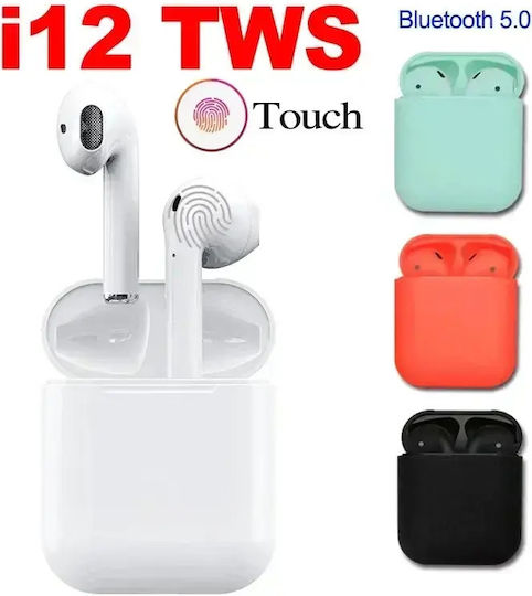 i12 Touch Earbud Bluetooth Handsfree Earphones with Charging Case Yellow view 4