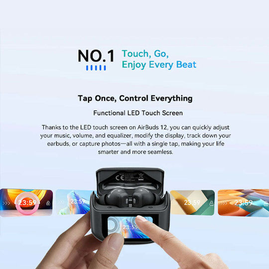 BlackView AirBuds 12 Bluetooth Handsfree Earphones with Sweat Resistance and Charging Case Black vue 8