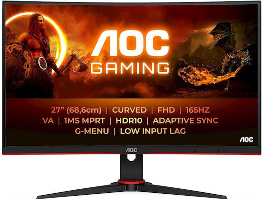 AOC 27G2ZN3 VA HDR Monitor 27" FHD 1920x1080 280Hz with Response Time 1ms GTG vue 6