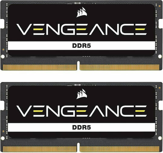 Corsair Vengeance 32GB DDR5 RAM with 2 Modules (2x16GB) and 4800 Speed for Laptop (CMSX32GX5M2A4800C40)