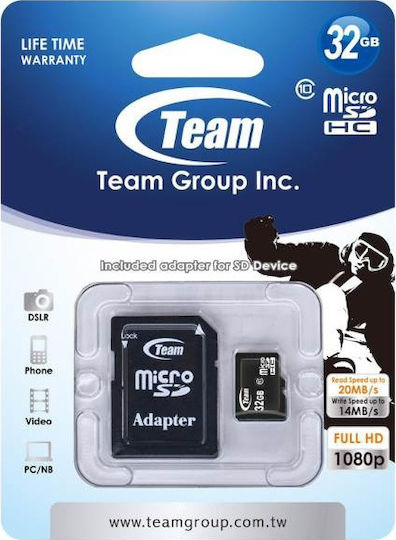 TeamGroup microSDHC 32GB U1 High Speed 20MB/s with Adapter view 3