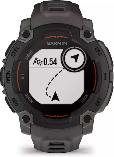 Garmin Instinct E 45mm Waterproof Smartwatch with Heart Rate Monitor (Black with Charcoal Band) view 7