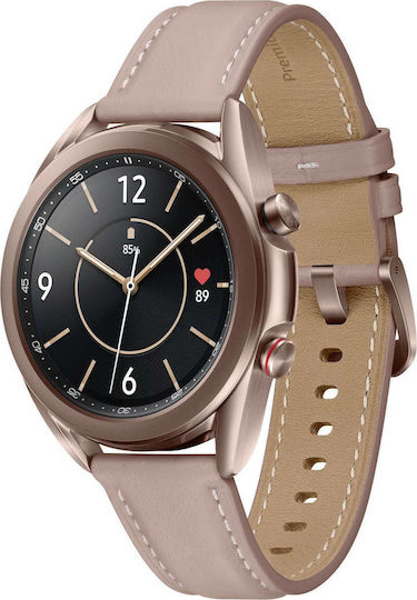 Samsung Galaxy Watch3 LTE Stainless Steel 41mm Waterproof with eSIM and Heart Rate Monitor (Mystic Bronze) view 1