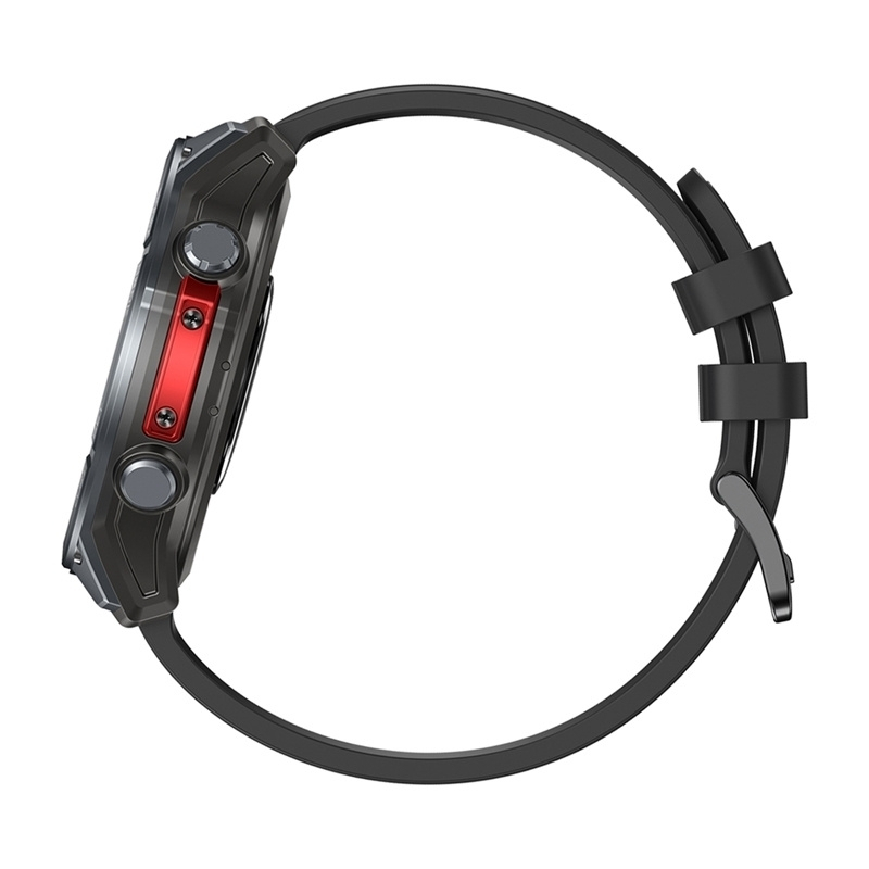Zeblaze Stratos 4 Stainless Steel 49mm Waterproof Smartwatch with Heart Rate Monitor Black M/L view 4