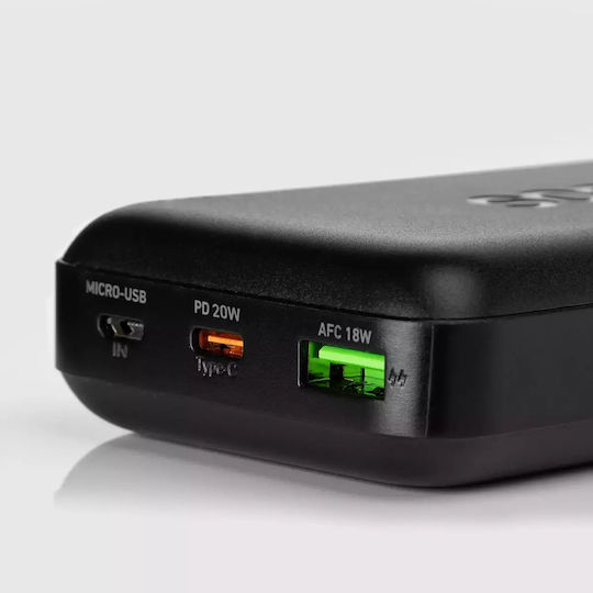 SBS Power Bank 20000mAh 20W with USB-A Port and USB-C Port Power Delivery Black view 7