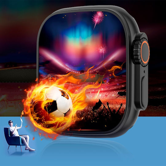 NO.1 DT8 Ultra+ Smartwatch with Heart Rate Monitor (Orange) view 9
