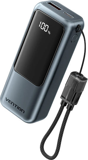 Vention Power Bank 10000mAh 22.5W with USB-A Port and USB-C Power Delivery Port