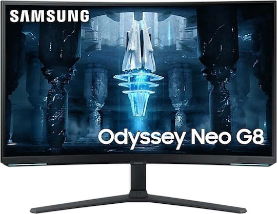 Samsung Odyssey Neo G8 S32BG850 VA HDR Curved Gaming Monitor 32" 4K 3840x2160 240Hz with Response Time 1ms GTG view 1