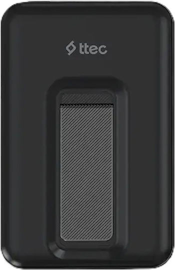 TTEC ReCharger M MagSafe Power Bank 10000mAh 20W with USB-C Output Port Black