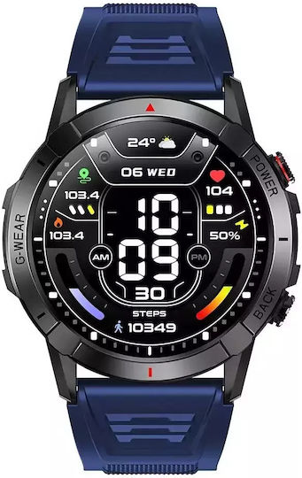 Nubi NX10 Smartwatch with Heart Rate Monitor (Blue) view 5