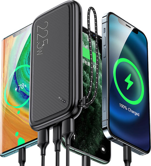Usams PB56 Power Bank 10000mAh 22.5W with 2 USB-A Ports Power Delivery / Quick Charge 3.0 Black view 7